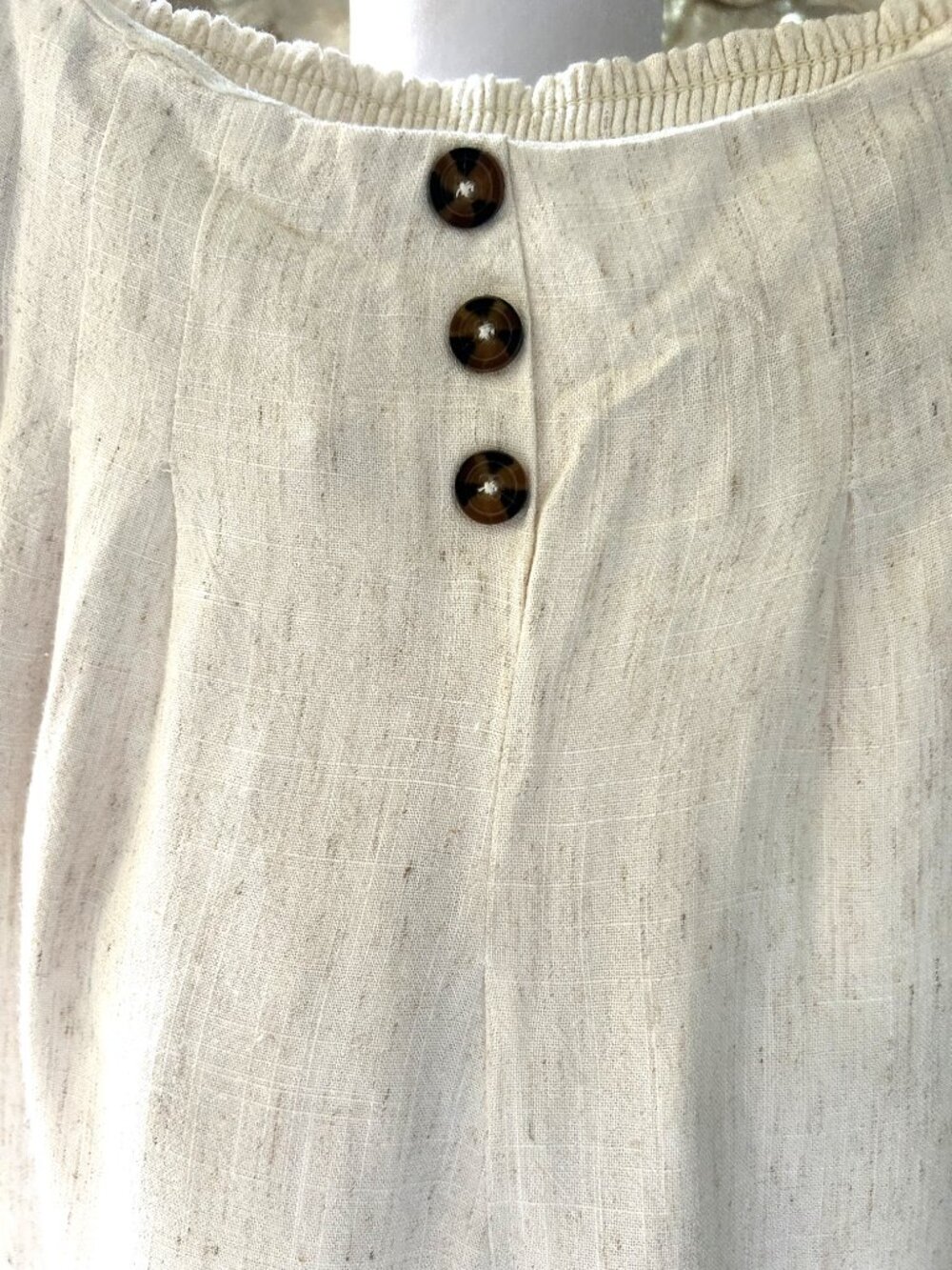 Sienna Sky Linen Blend Beige Wide Leg Pants - Picture 2 of 6